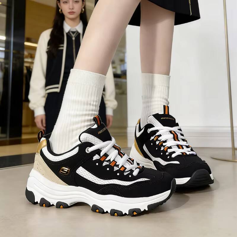 Women Shoes Skechers - Skechers D'Lites Damskie Sneakersy Chunky Wygodne