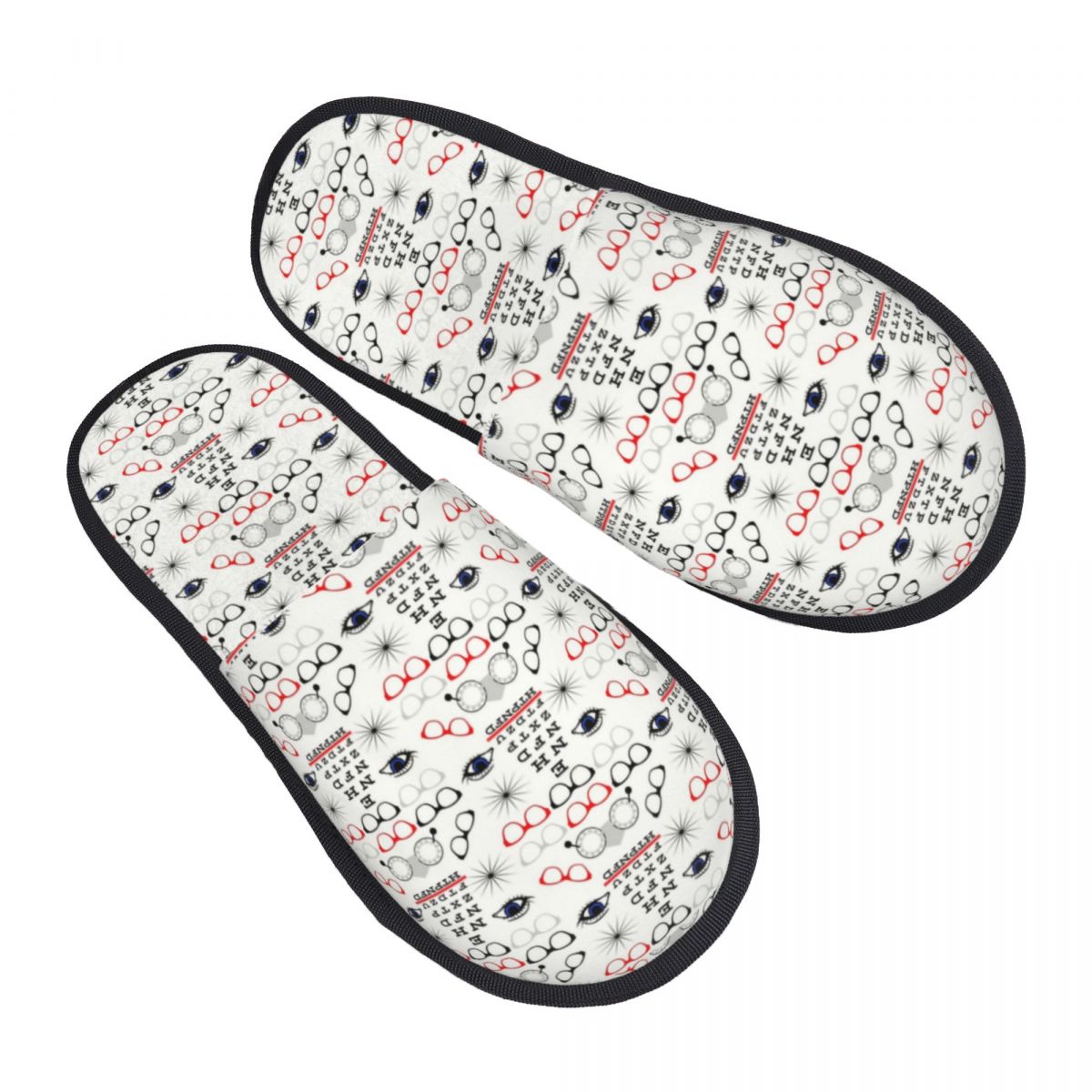 Shoes Women Chart - Zabawne, personalizowane kapcie dla optyka, optometrysty,