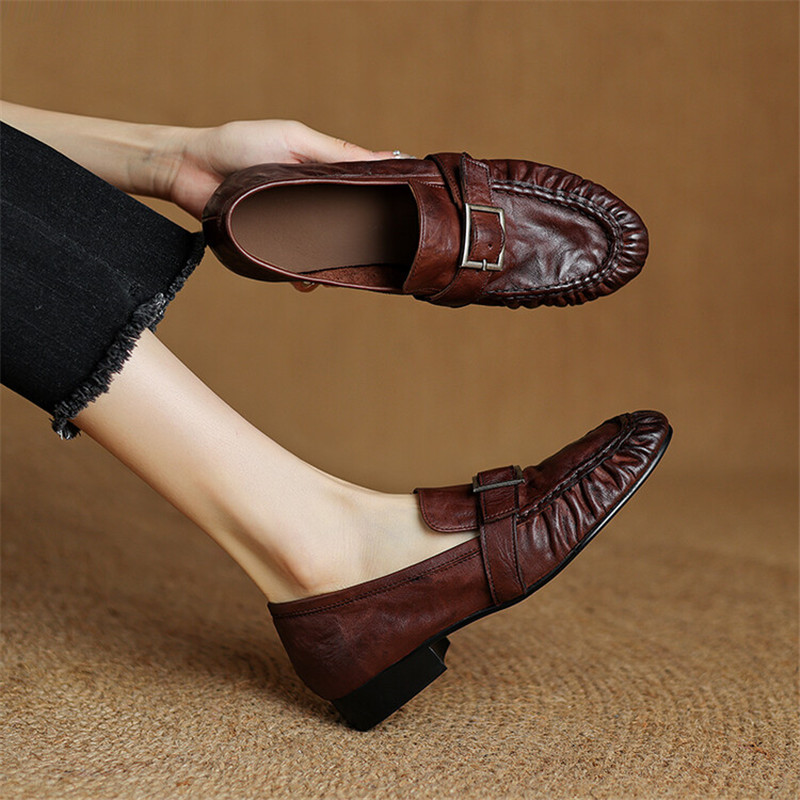 Women Shoes Casual - New Autumn Genuine Leather Women Pumps