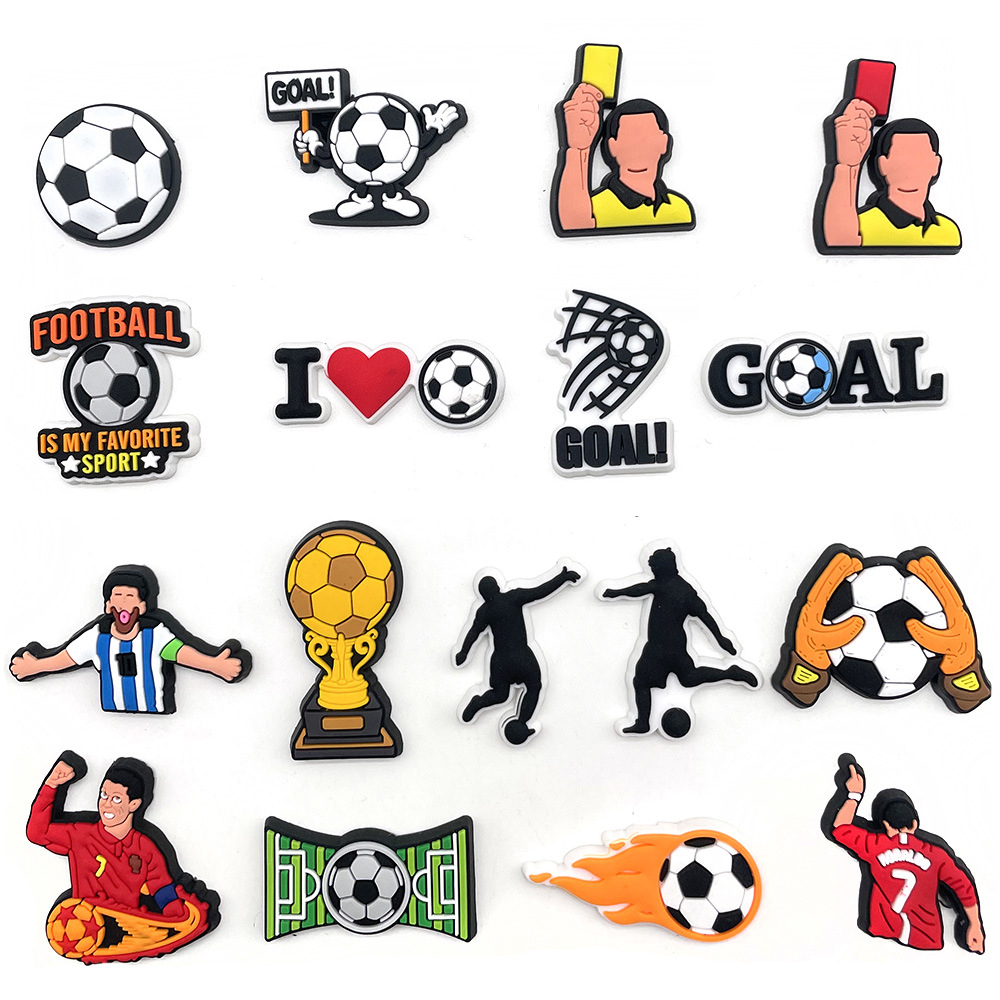 Croc Style Clog - Sprot Soccer Football Shoe Charms Pin
