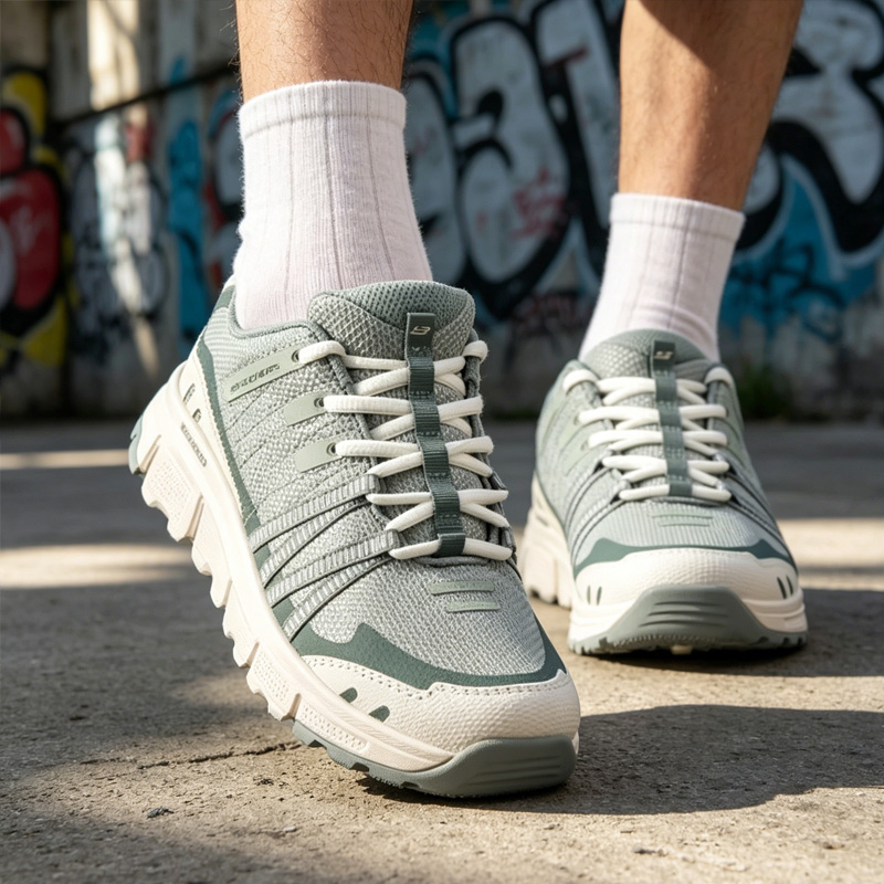 Women Shoes Skechers - Damskie buty trekkingowe Skechers 180149-GRN/180149-NAT/180149-NVPR, antypoślizgowe,