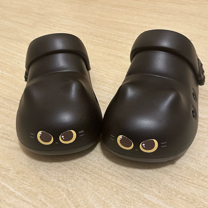 Women'S Shoes Cloud - Nowe kreatywne czarne kapcie w kształcie