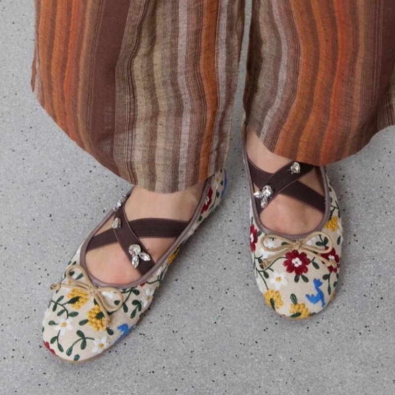 Haftowane baleriny damskie z k – Women Shoes Brands recenzja i cena