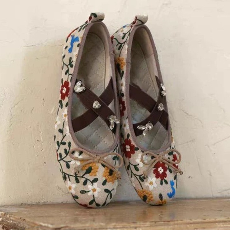 Haftowane baleriny damskie z k – Women Shoes Brands recenzja i cena