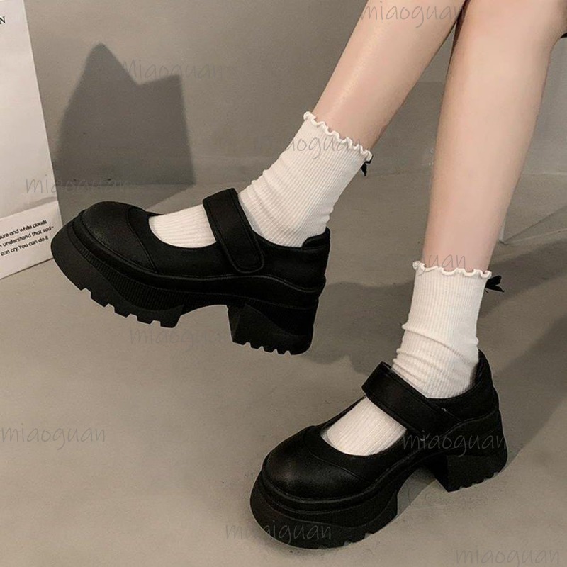 Czarne Retro Podwyższające Gru – Women'S Shoes Loafers Black recenzja i cena