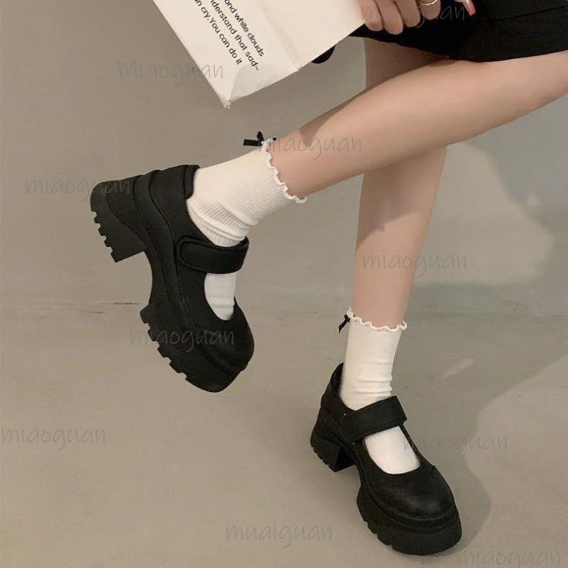 Czarne Retro Podwyższające Gru – Women'S Shoes Loafers Black recenzja i cena