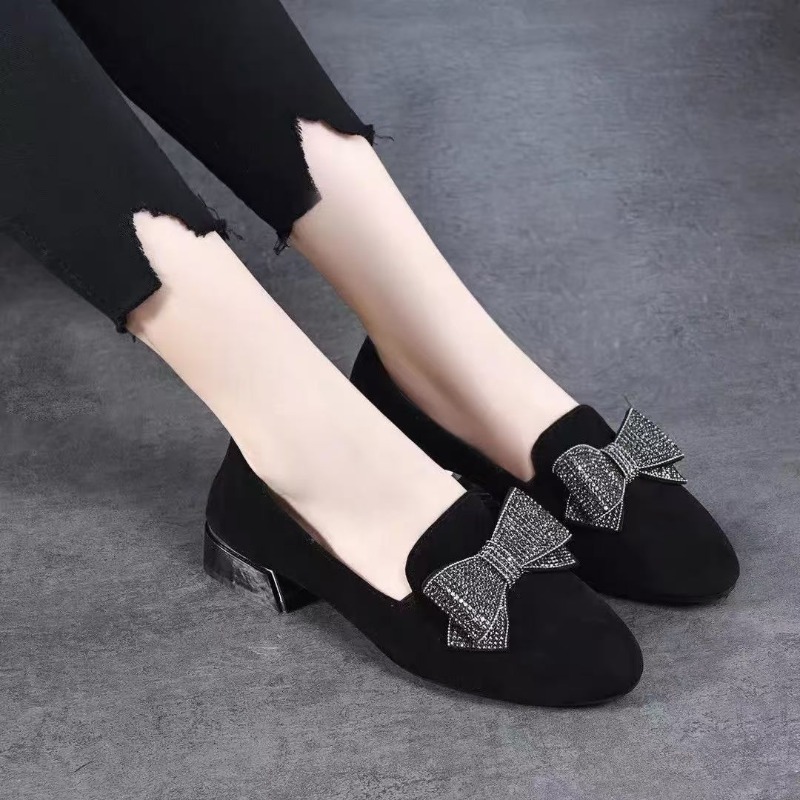 Czarne modne damskie mokasyny  – Women'S Shoes Loafers Black recenzja i cena