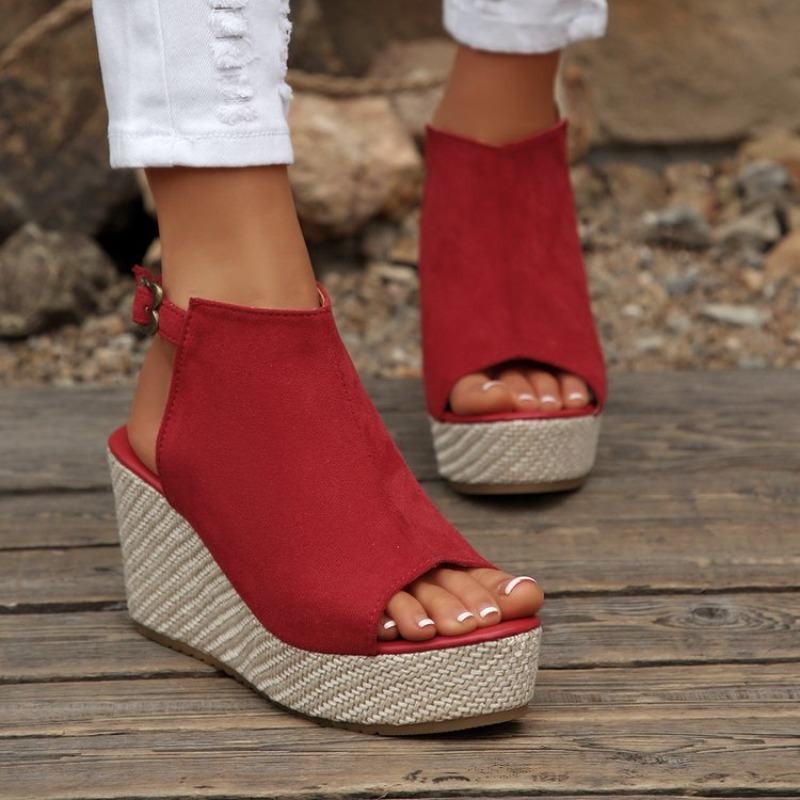 Damskie sandały letnie na kotu – Espadrille Wedge Shoes recenzja i cena