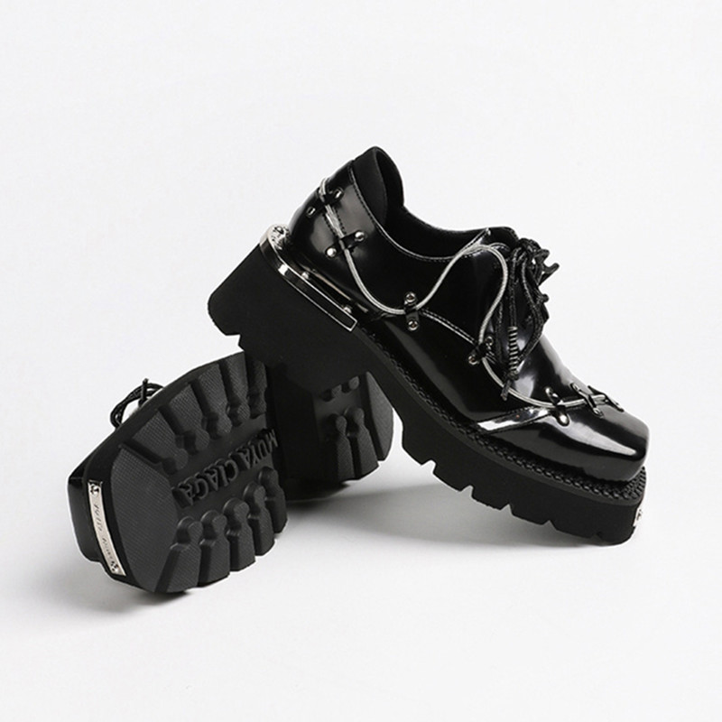 Luksusowe buty damskie na grub – Women'S Shoes Loafers Black recenzja i cena