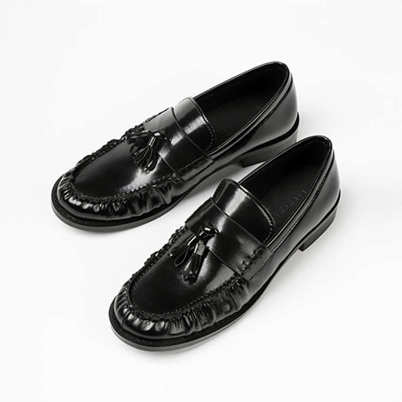 Czarne lakierowane mokasyny na – Women'S Shoes Loafers Black recenzja i cena