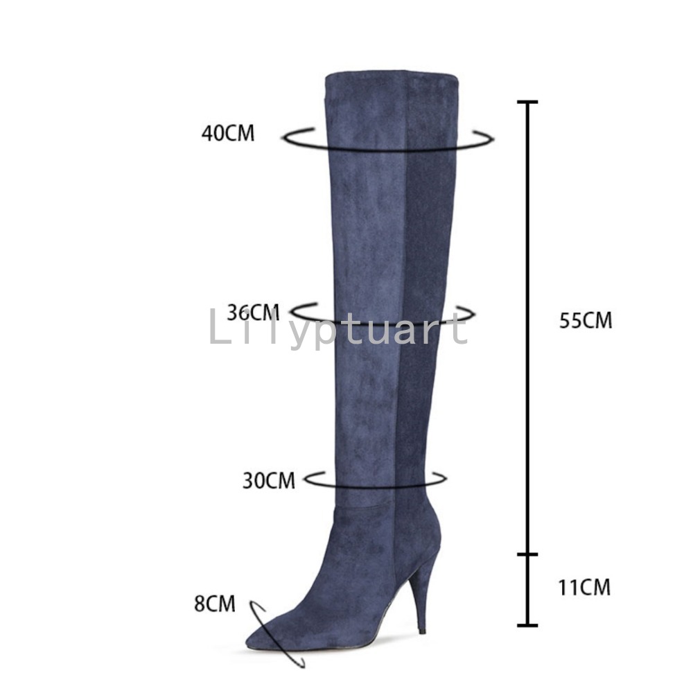 Damskie niebieskie zamszowe bo – Women'S Shoes Navy Blue recenzja i cena