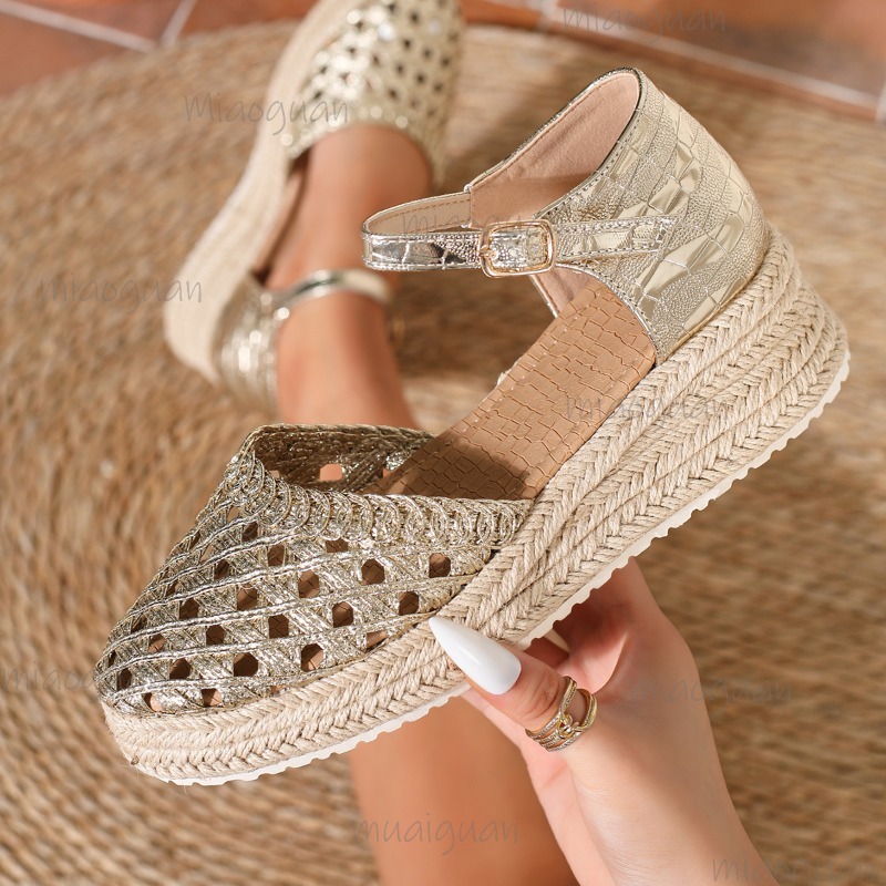 Damskie espadryle na koturnie  – Espadrille Wedge Shoes recenzja i cena