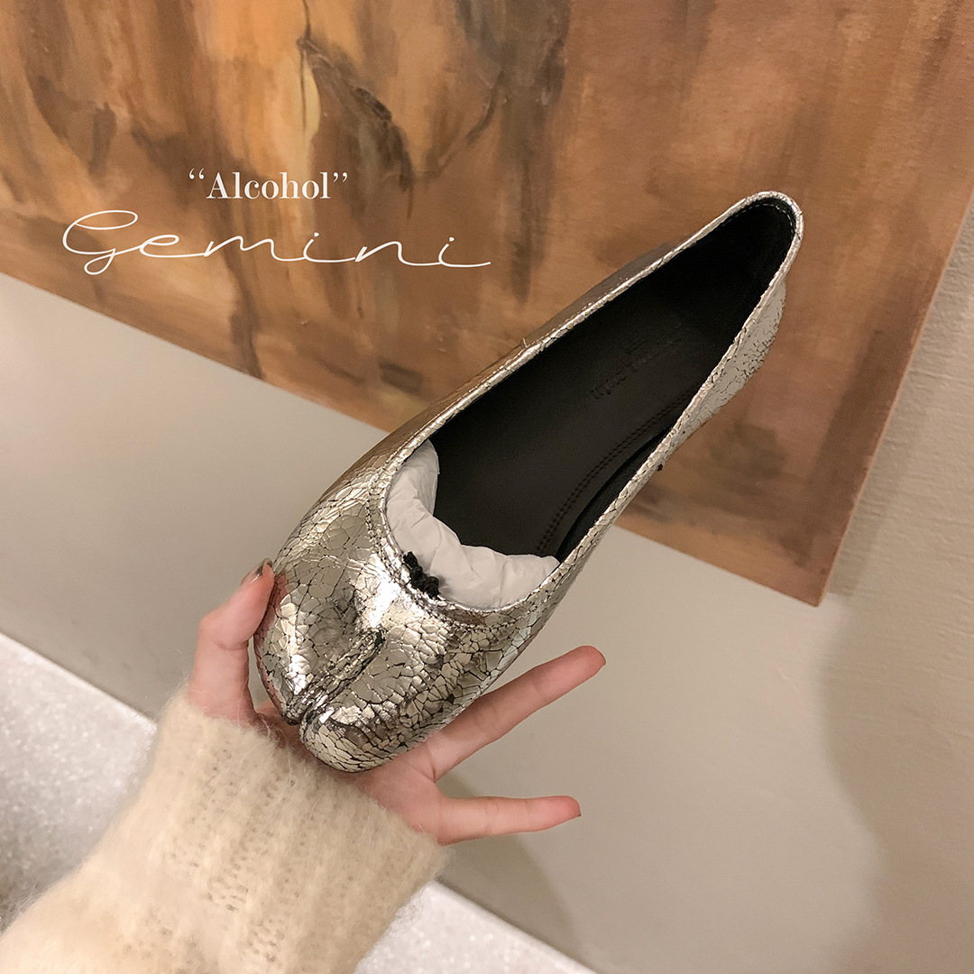 Czarne baleriny z rozdzielonym – Women'S Shoes Loafers Black recenzja i cena