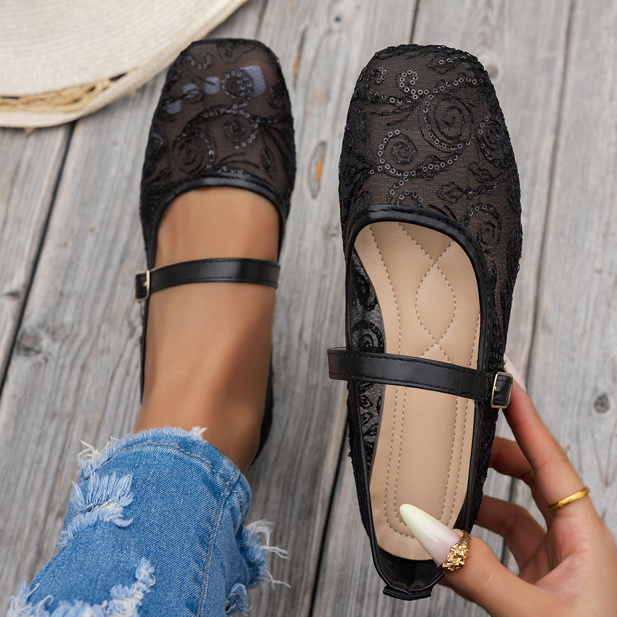 Damskie Nowe Letnie Duże Rozmi – Women'S Shoes Loafers Black recenzja i cena