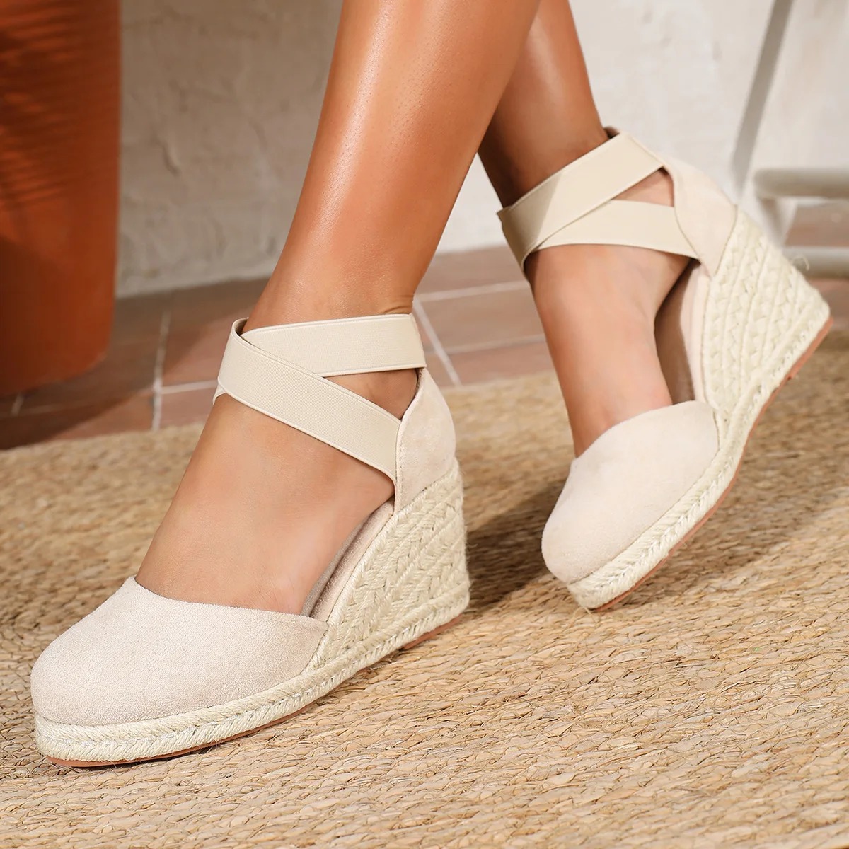 Damskie espadryle na koturnie  – Espadrille Wedge Shoes recenzja i cena