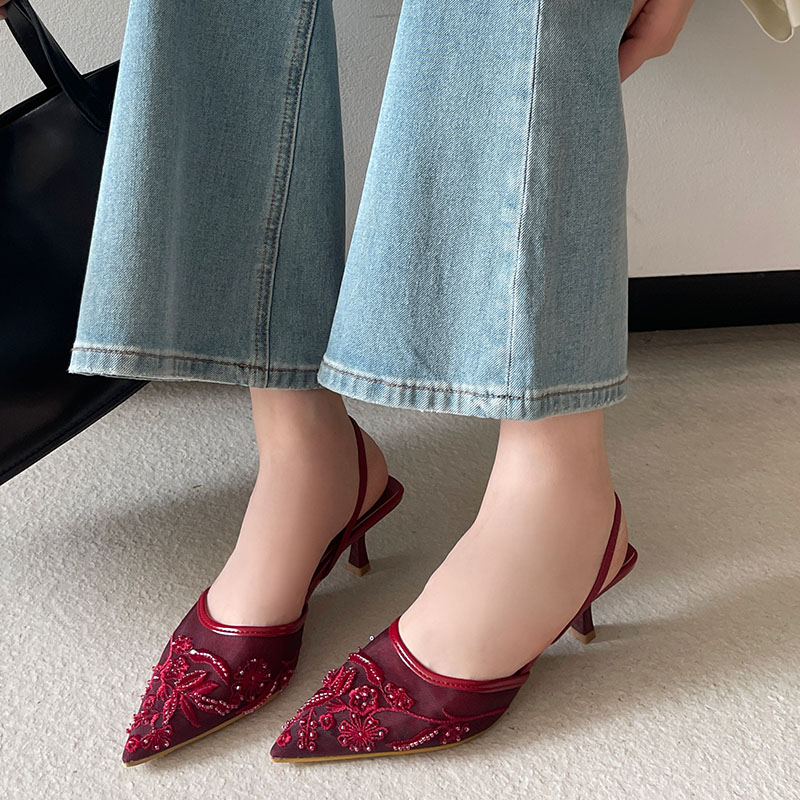 Eleganckie sandały slingback d – Women Shoes Brands recenzja i cena