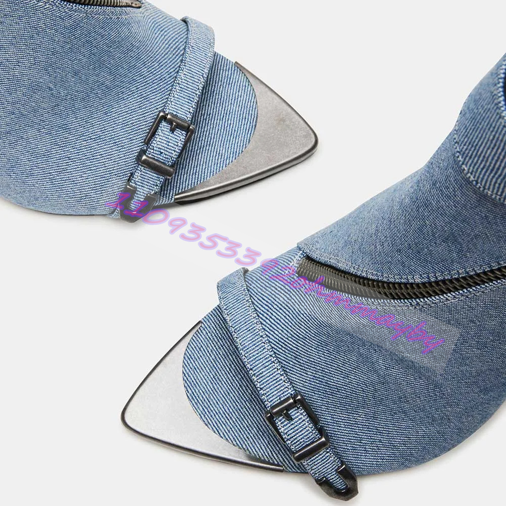 Letnie niebieskie dżinsowe bot – Women'S Shoes Navy Blue recenzja i cena