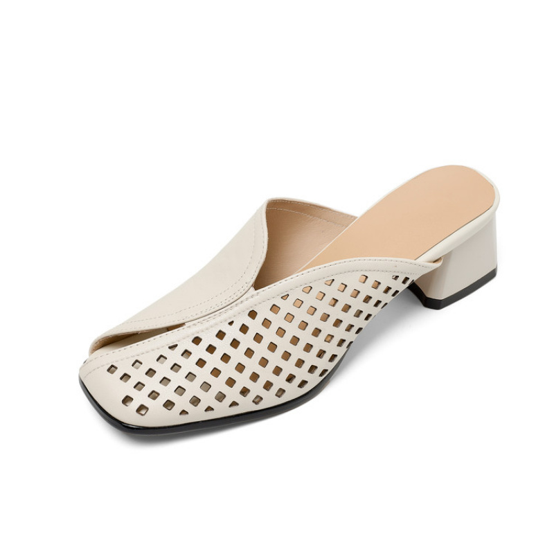 Klapki na obcasie  Gruby obcas – Women'S Shoes In Wide Width recenzja i cena