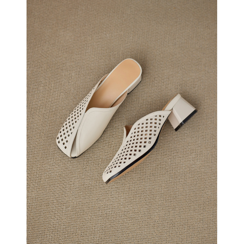 Klapki na obcasie  Gruby obcas – Women'S Shoes In Wide Width recenzja i cena