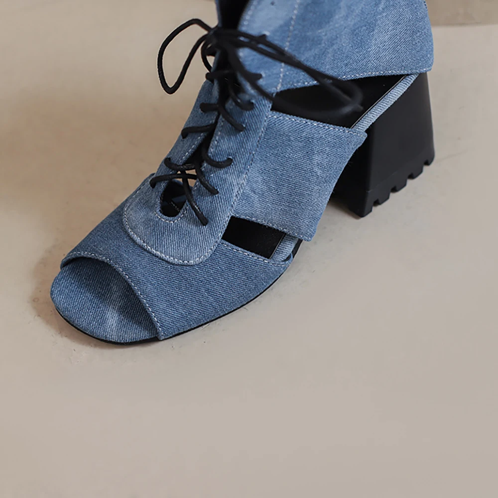 Nowe letnie wygodne niebiesko- – Women'S Shoes Navy Blue recenzja i cena