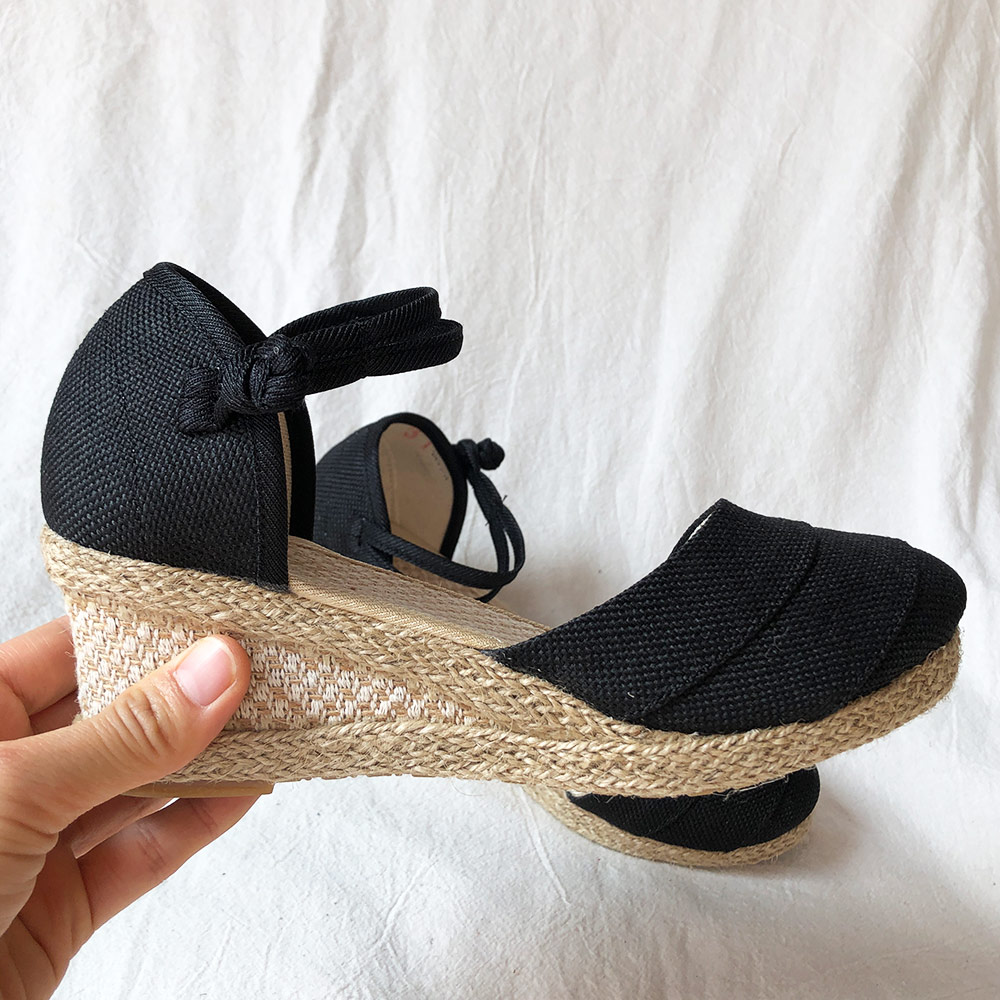 Veowalk Patchwork ręcznie robi – Espadrille Wedge Shoes recenzja i cena