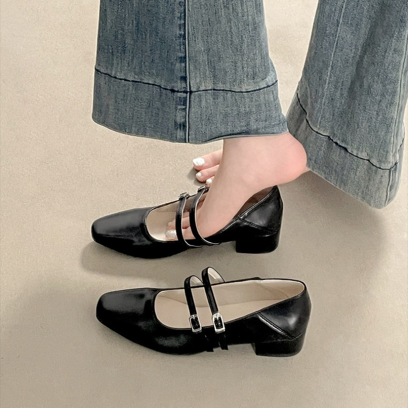 Kwadratowe noski, niski obcas, – Women Shoes Casual recenzja i cena
