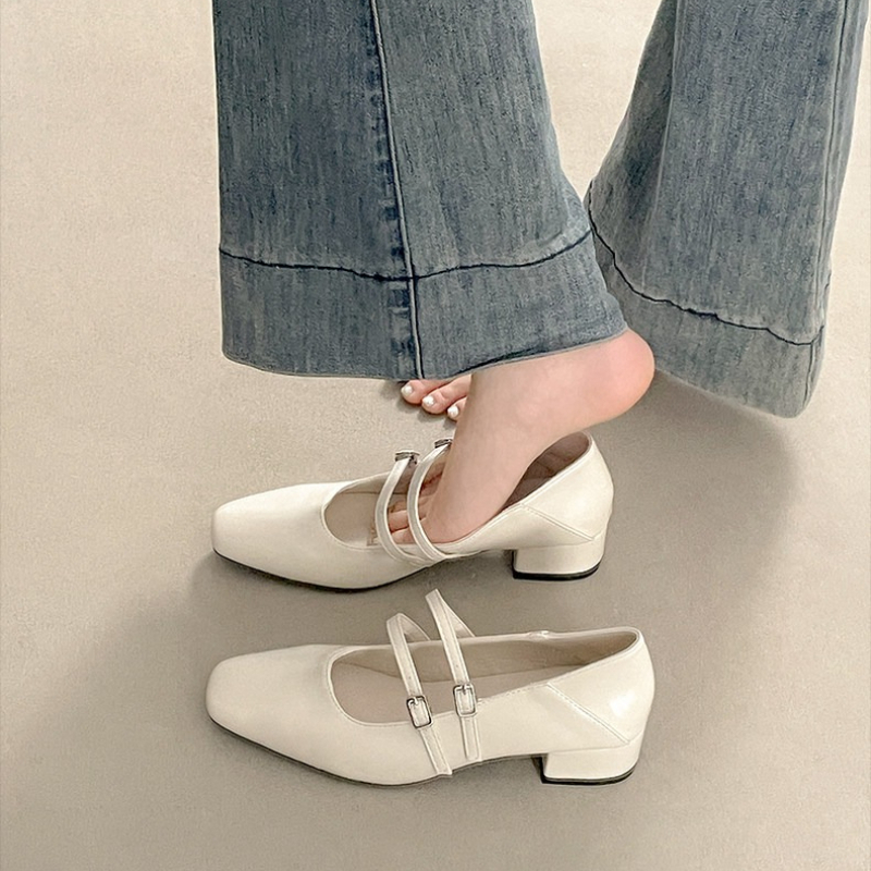 Kwadratowe noski, niski obcas, – Women Shoes Casual recenzja i cena