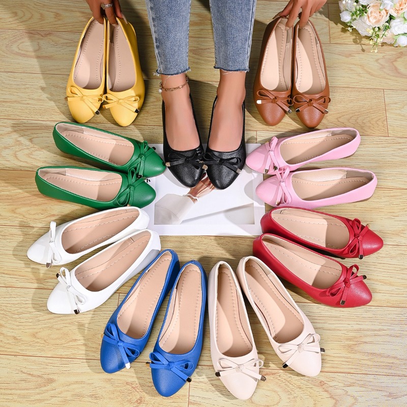 Płytkie skórzane buty damskie  – Women Shoes Casual recenzja i cena
