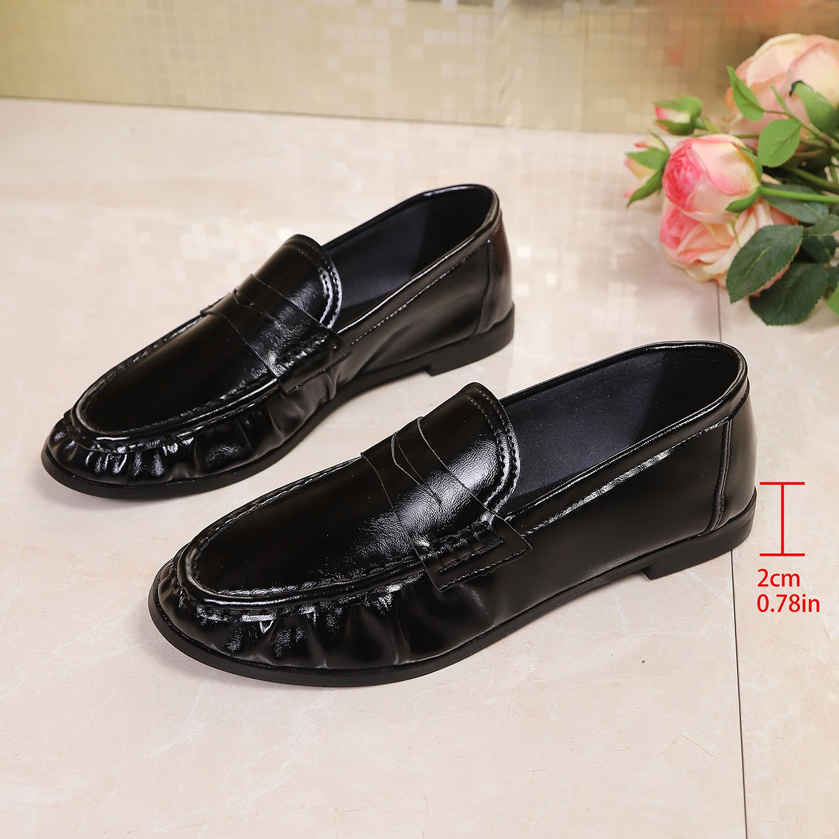 Czarne, letnie, brytyjskie bal – Women'S Shoes Loafers Black recenzja i cena